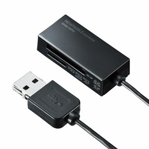 サンワサプライ USB2.0 カードリーダー ADR-MSDU3BKN [444-594933]