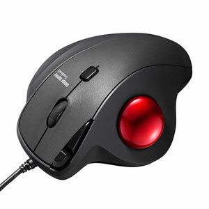 サンワサプライ 有線トラックボール（静音・5ボタン・親指操作タイプ） MA-TB184BK [444-698761]