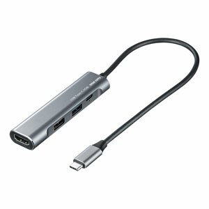 サンワサプライ 【代引不可】 HDMIポート付 USB Type-Cハブ USB-3TCH37GM [F040323]