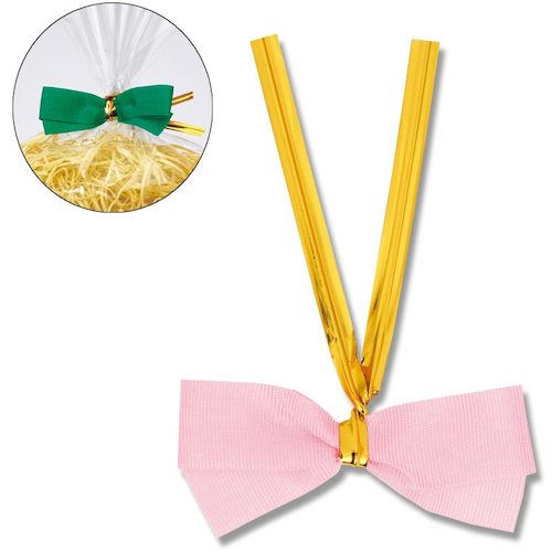 シモジマ HEIKO クイックリボン ピンク 12mm巾 20個入り 001423502 [452-178975]