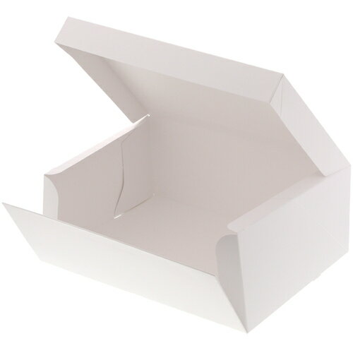 シモジマ HEIKO サイドオープンケーキ箱 白 5号 ケーキ10個用 10枚入り 004260004 [452-187236]