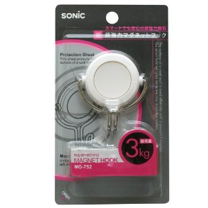 ソニック 超強力マグネットフック3kgブリスター白 [1338] MG-752-W [482-031525]