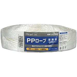 ホリアキ ハートインPPロープ65mmX300m白 [70865] HIPPR-65300W [582-303577]