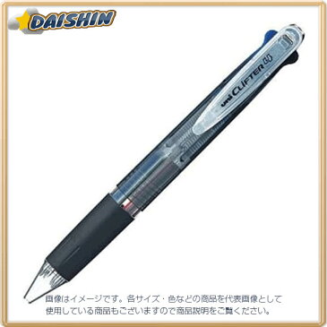 三菱鉛筆 多色ボールペン クリフター 透明黒 [65485] SE4354T.24 [F020310]