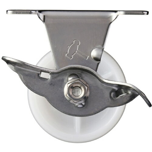 ハンマーキャスター ハンマー Eシリーズオールステンレス 固定式ナイロン車輪 50mm スットパー付 315ER-N50 [643-0003367]
