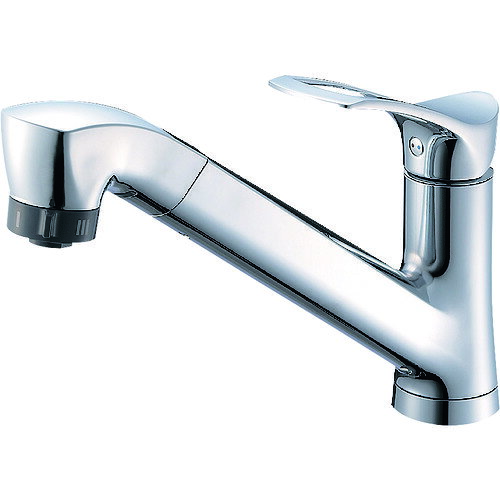 三栄水栓 SANEI シングルワンホールスプレー混合栓 K87120JV-13 [669-606694](3)