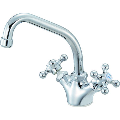 三栄水栓 SANEI ツーバルブワンホール混合栓 K811YK-13 [669-610516]