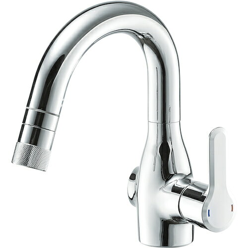 三栄水栓 SANEI シングルスプレー混合栓 EK370EK [669-634017]