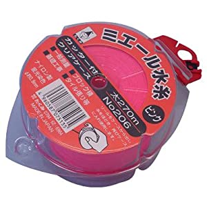 たくみ ミエール水糸（カッター付ケース入） ピンク 細 205 [674-075128]