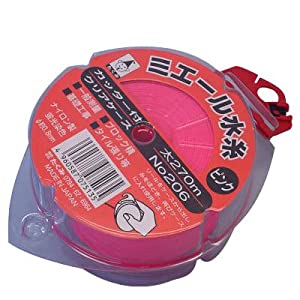 たくみ ミエール水糸（カッター付ケース入） オレンジ 太 208 [674-075159]