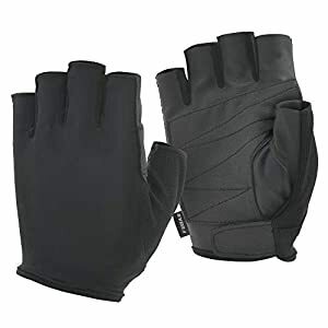 おたふく手袋 フーバー シンセティックレザーグローブ 5フィンガーレスモデル ブラック M FB-61-BK-M [A230101]