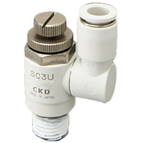 CKD 【キャンセル不可】スピードコントローラユニバーサルタイプ ワンタッチ継手付 SC3U-8-6 [742-00013466]