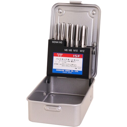 イシハシ精工 IS SKSハンドタップセット カーメンテナンス用 細目入り SHTMMF-14S [804-00004704]