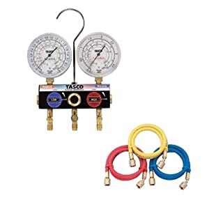 イチネンTASCO タスコ R448A・R449A・R404Aハイブリッドゲージマニホールドキット TA124ZA-2 [818-4911..