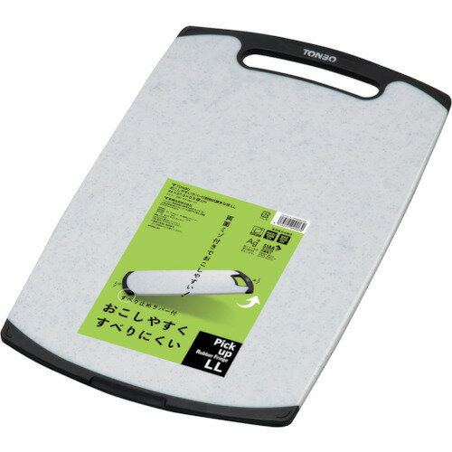 新輝合成 TONBO おこしやすいラバー付耐熱抗菌まな板LL #04403 [840-044039]
