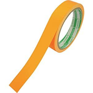 エル日昌 蛍光ラインテープ 蛍光テープ 20mm×5m オレンジ LK-20OR [913-104055]