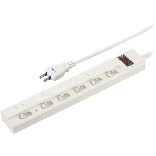 オーム電機 【別途送料】 【個人宅不可】 OHM 節電タップ 雷ガード/ブレーカー付 6個口 2m HS-TPKV62W-22 [919-015821]