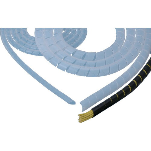 カメダデンキ 【50m販売】カメダ スパイラルチューブ KSS-15B 耐候性 KSS-15B [932-391156]