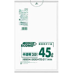 ܥ˥ѥå Υץ饹꥿ȾƩ45L20 E-40 [966-504409]