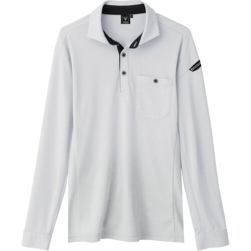 ジーベック XEBEC エコ制電長袖ポロシャツ6095-22-4L シルバーグレー 6095-22-4L [976-666285](4)