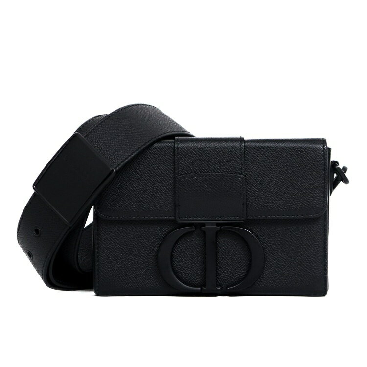Rakuten - 【美品】Christian Dior モンテーニュ 30 ボックスバッグ ショルダーバッグ オールブラック M9204SBAV_M989 レザー ブラック ブランドバッグ 5552718j【中古】