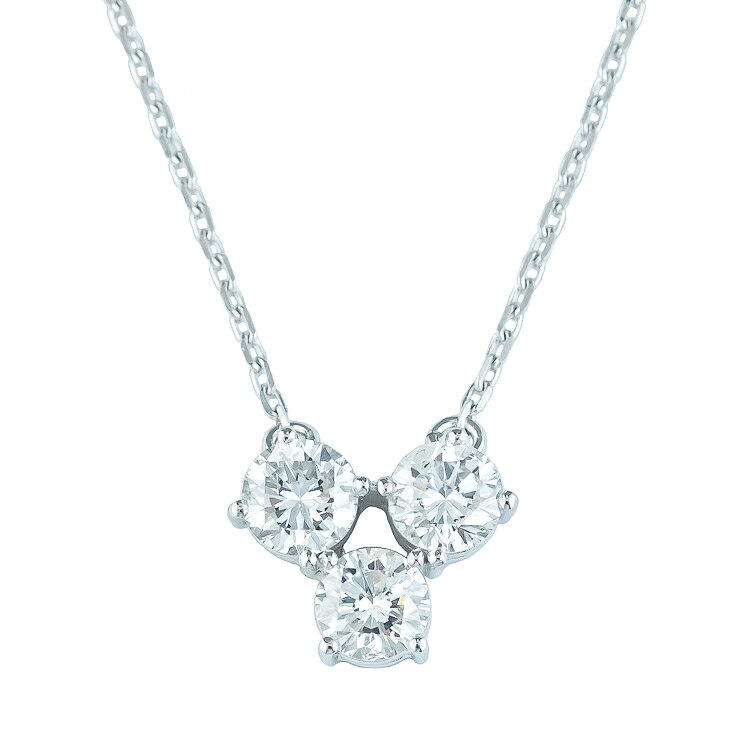 Rakuten - 【中古】 タサキ TASAKI プラチナ ダイヤモンド 計1.13ct 3P ネックレス レディース アクセサリー Pt900/850 上品 シンプル 6086218jm-L