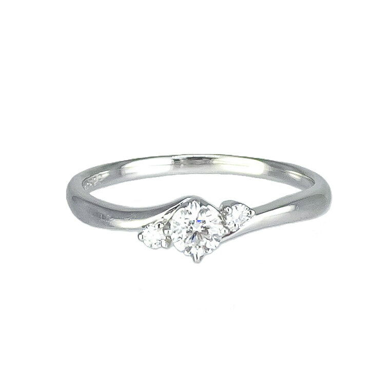 Rakuten - 【中古】 ヴァンドーム青山 ダイヤモンド 0.198ct 13号 リング PT950 プラチナ シンプル 上品 レディース アクセサリー 指輪 VENDOME AOYAMA 6109646mm-L