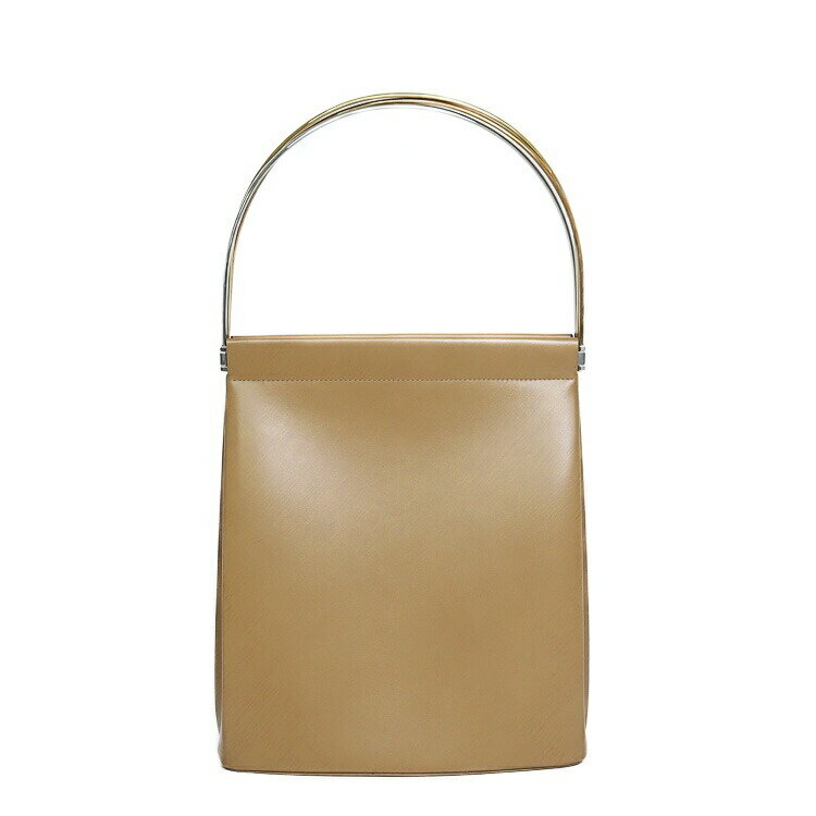 CARTIER - 【美品】Cartier トリニティ ハンドバッグ L1000523 カーフレザー ベージュ スリーカラー金具 ブランドバッグ 5s32535M【中古】