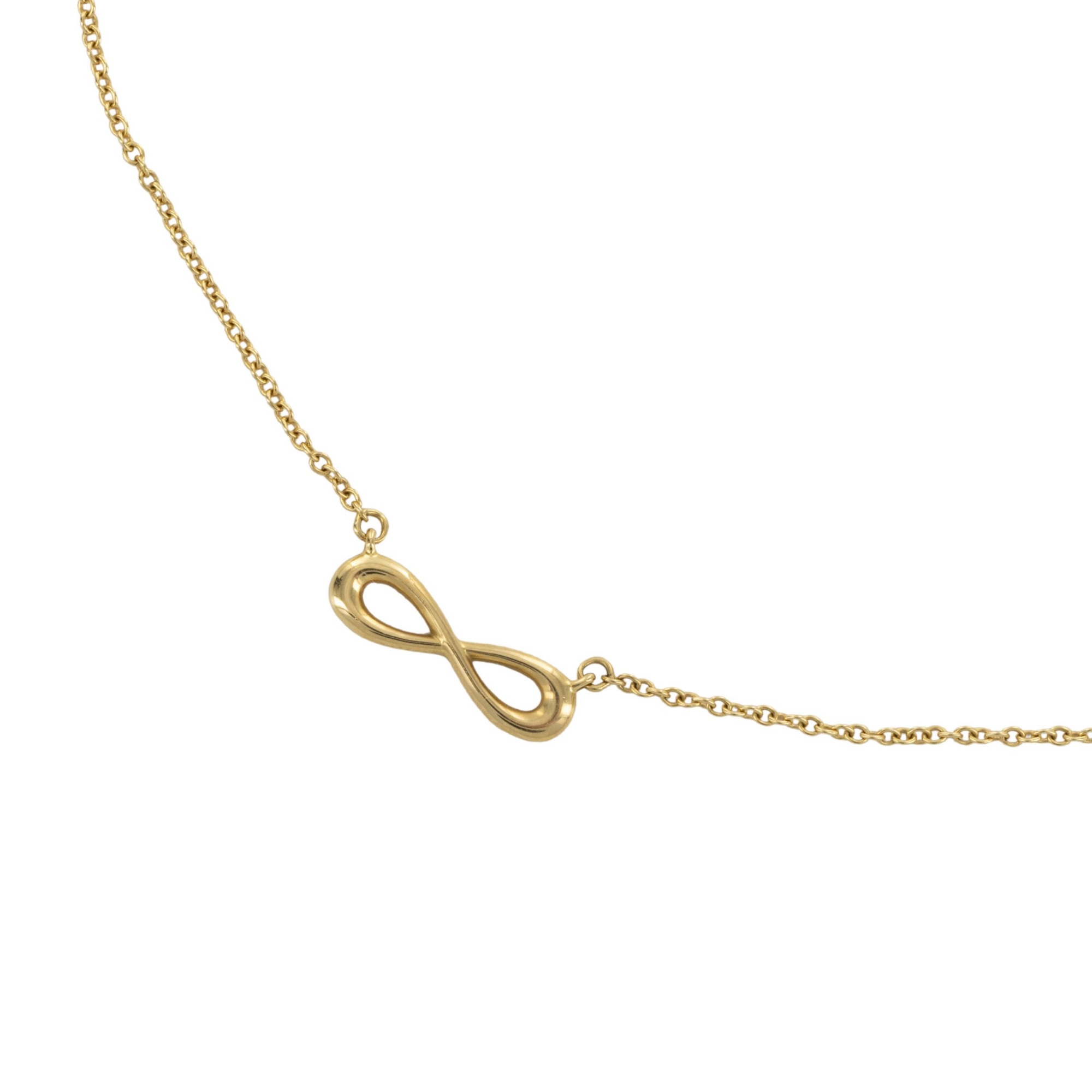 Rakuten - 【美品】Tiffany&Co. インフィニティ ネックレス チェーン 750 K18 イエローゴールド ゴールド 4437015m【中古】