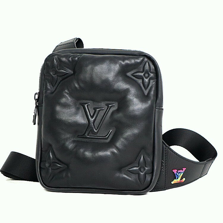 Rakuten - 【美品】LOUIS VUITTON アシンメトリカル スリングバッグ ショルダーバッグ M68773 ラム レザー ブラック ブランドバッグ ルイヴィトン 6227714j【中古】