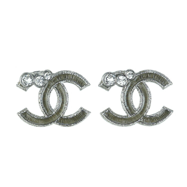 樂天商城 - 【極美品】CHANEL ピアス ココマーク ラインストーン メタル シルバー ブランド小物 シャネル 6229049m【中古】