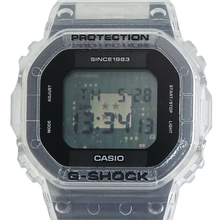 Rakuten - 【極美品】カシオ CASIO G-SHOCK クリアリミックス スケルトン デジタル 40周年記念 メンズ 腕時計 限定モデル DWE-5640RX-7JR デジタル クオーツ スケルトン 6288310m 【中古】