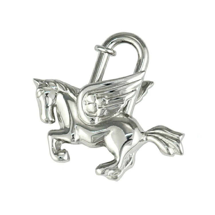 Rakuten - 【美品】 エルメス カデナ ペガサス チャーム メタル シルバー ブランドアクセサリー HERMES 6286268m【中古】