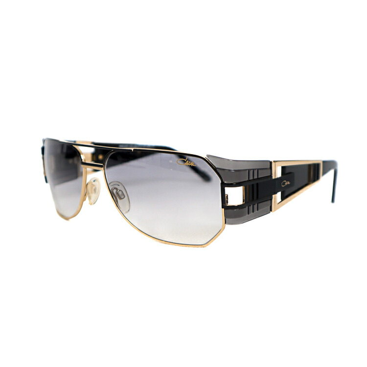 【美品】CAZAL サングラス 61□15 120 ディアドロップ 979 ブラック ゴールド ブランド小物 カザール 6242545【中古】