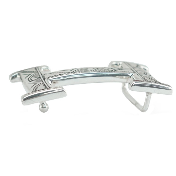 大進洋行のエルメス トゥアレグ コンスタンス バックル Hベルト シルバー SV925 手彫り HERMES 6352286m【中古】｜アングル3