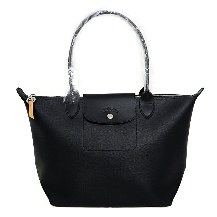 ★未使用品★ LONGCHAMP ロゴショルダーバッグ ホワイト/ブラック L imgrc0142833642.jpg