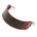 【美品】FENDI ZUCCA STRAP 8AV105 フェンディ ズッカ バッグ用 ショルダーストラップ 赤 レッド 黒 ブラック ブランド小物 【中古】 ...