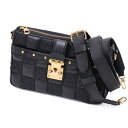 【美品】 LOUIS VUITTON ルイ ヴィトン ポシェット トロカ M59046 レディースバッグ クロスボディ ショルダーバッグ ラム レザー ブラック...