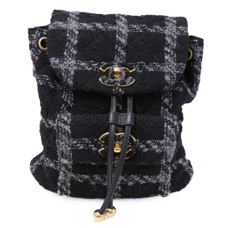 【美品】CHANEL シャネル ファブリック バックパック リュック AS3615 B09679 NJ60...