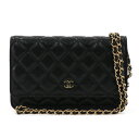 【極美品】シャネル CHANEL チェーンウォレット レディースバッグ ショルダーバッグ AP0250 グレインドカーフスキン キャビアスキン ゴールド金具 ブ...