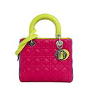 Christian Dior クリスチャンディオール レディディオール カナージュ トリコロール ハンドバッグ CAL0500 2way ショルダーバッグ ラム...