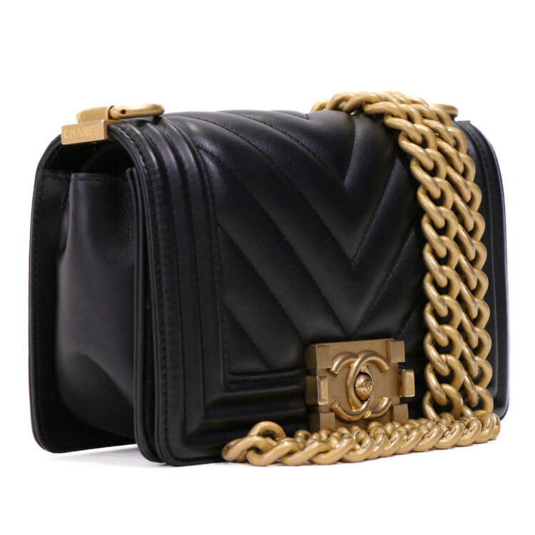 【美品】 CHANEL シャネル ボーイシャネル 20 スモール チェーンショルダー Vステ...