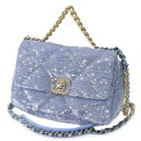 【美品】 CHANEL 19 DUX-NEUF SEQUINS MATELASSE CHAIN SHOULDER BAG AS1160 シャネル ディズヌフ マ...