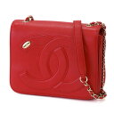 【中古】 CHANEL シャネル ココマーク CCロゴ 27番台 レディースバッグ フラップショルダー チェーンショルダー ショルダーバッグ AS0321 ラム...