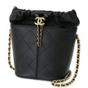 【中古】CHANEL シャネル マトラッセ 巾着 チェーンショルダー バケツ レディースバッグ 30番台 クロスボディ ココマーク ショルダーバッグ AS228...