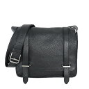 HERMES エルメス スティーブカポラル 27 ショルダーバッグ トリヨンクレマンス ブラック シルバー金具 □R刻 メッセンジャーバッグ メンズバッグ ブラ...