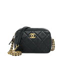 【美品】CHANEL シャネル マトラッセ カメラバッグ チェーンショルダーバッグ AS3104 グレインドカーフスキン キャビアスキン ブラック ゴールド金具...