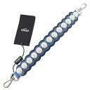 【新品同様】FENDI フェンディ MINI STRAP YOU ミニ ストラップユー ショルダーストラップ 8AV105 フェイクパール レザー ホワイト ブ...