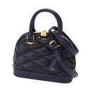【極美品】LOUIS VUITTON アルマ BB レディースバッグ ハンドバッグ ショルダーバッグ M23666 ラム レザー ネイビー ブランドバッグ 5288833J