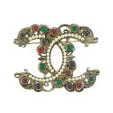 【中古】CHANEL ココマーク グリポア ビジュー ブローチ レディースアクセサリー メタル マルチカラー ブランドアクセサリー 5291282M